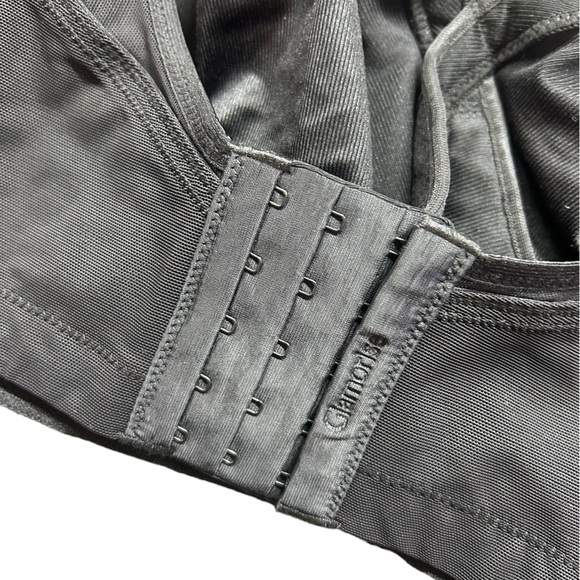 GLAMORISE SPORT womens black full figure wirefree athletic bra size NWOT - Picture 9 of 10